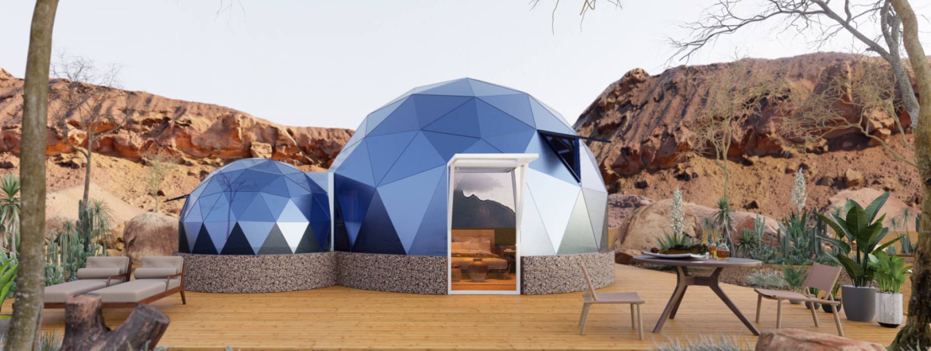 炎陵县球形智能光伏玻璃星空房